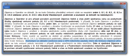 Nov smluvn dokumenty odvozuj vi smluvn pokuty nikoli od skuten placen ceny (tj. po slev), ale z ceny v cenku (tj. ped slevou)