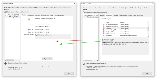 Adobe Reader nesprávně interpretuje obsah položky QcStatements