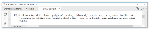 Definice kvalifikovanho elektronickho podpisu v nazen eIDAS