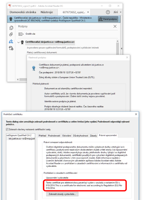 Pouze zaruen - nikoli kvalifikovan ani uznvan elektronick pee