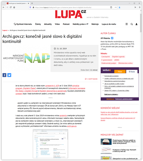 nhled lnku na serveru, kde byl publikovn