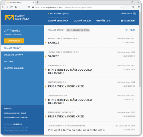 Spam v datové schránce