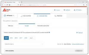 Pklad nhledu na vkaz zdravotn pe na portlu Moje VZP