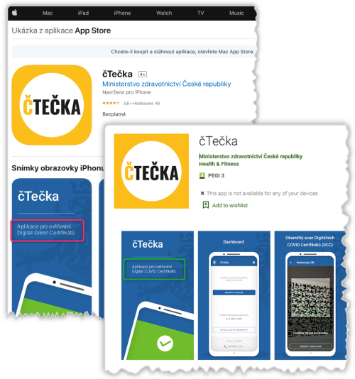 Teka v appstorech