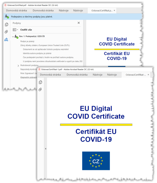 PDF dokumenty s certifkty jsou nov zcela bez podpisu/peeti