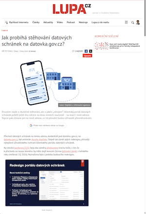 n�hled �l�nku na serveru, kde byl publikov�n
